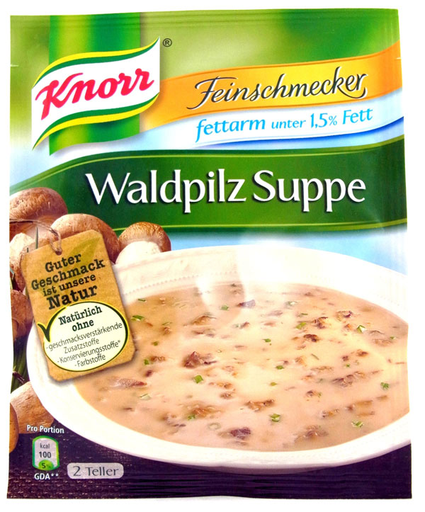 Knorr Feinschmecker Waldpilz Suppe Fettarm Unter Fett