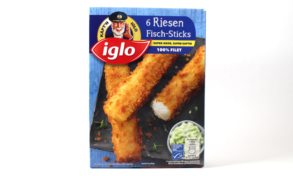 Iglo 6 Fisch-Sticks | Lebensmittelklarheit Riesen