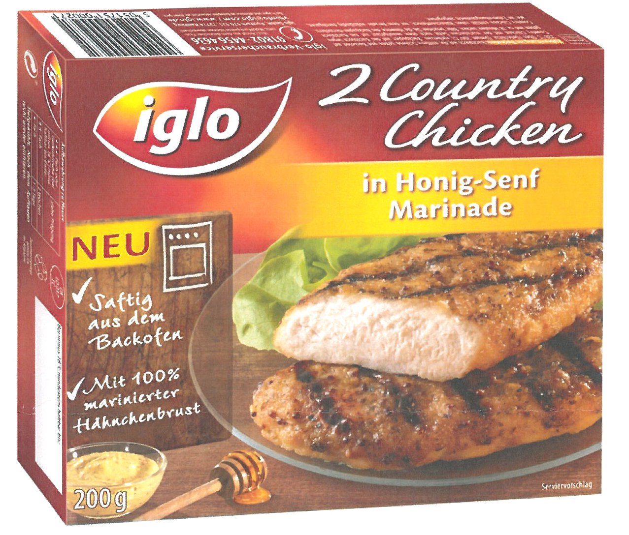 Iglo Country Chicken in Honig-Senf-Marinade | Lebensmittelklarheit