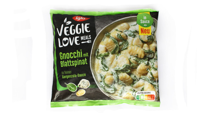 Iglo Veggie Love Meals Gnocchi mit Blattspinat