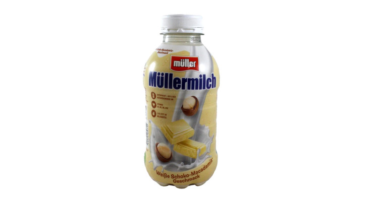 Müllermilch Weiße Schoko-Macadamia-Geschmack 