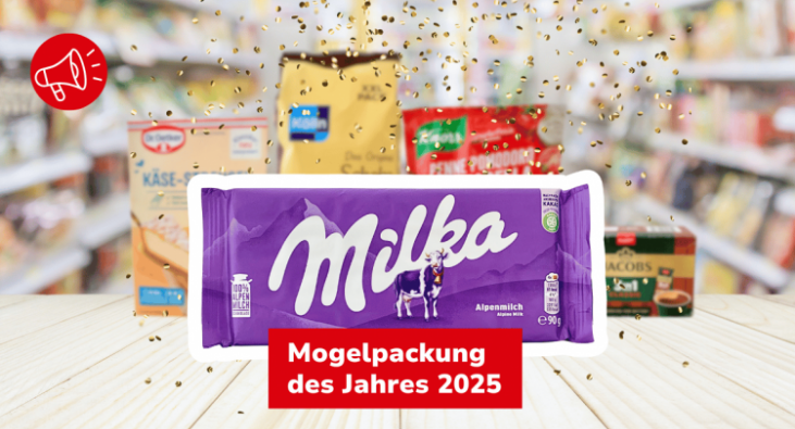 Sieger Mogelpackung des Jahres: Milka Sieger Mogelpackung des Jahres: Milka