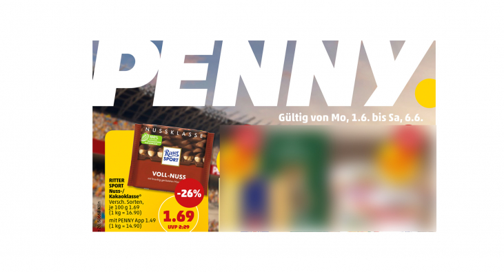 Angebote, „Nuss-/Kakaoklasse“, Penny Prospekt 1.6. bis 6.6.2026 Angebote, „Nuss-/Kakaoklasse“, Penny Prospekt 1.6. bis 6.6.2026