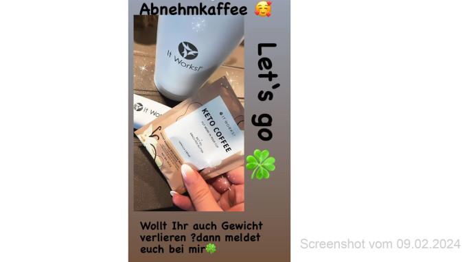 Angebot „Abnehmkaffee“, instagram.com/_wind_nadine_, 09.02.2024 