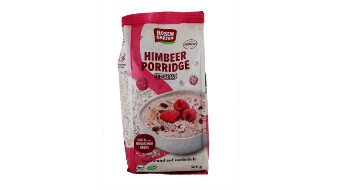 Rosengarten Himbeer Porridge