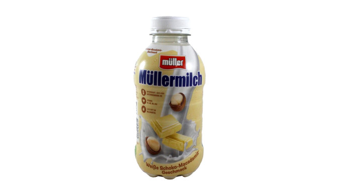 Müllermilch Weiße Schoko-Macadamia-Geschmack 