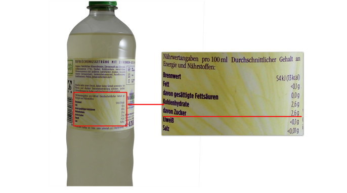 Nährwerte, Vöslauer Balance Juicy Zitrone Nährwerte, Vöslauer Balance Juicy Zitrone