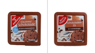 Gut & Günstig Eiscreme Schokolade und Schokoladen-Eis 