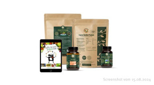 Premium Darm Detox Kur Set, Regenbogenkreis.de, 15.08.2024 Das Online-Angebot besteht aus einem „Premium Darm Detox Kur Set“. Das Set ist laut Anbieter für eine „Darmsanierung“.