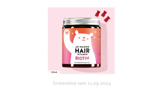 Ah-Mazing Hair Vitamin Biotin, Bears-with-benefits.com, 11.09.2024 Ah-Mazing Hair Vitamin Biotin, Bears-with-benefits.com, 11.09.2024