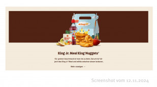 Angebot King Jr. Meal King Nuggets Angebot King Jr. Meal King Nuggets