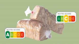 Zwei Toastbrote mit unterschiedlichem Nutriscore Zwei Toastbrote mit unterschiedlichem Nutriscore