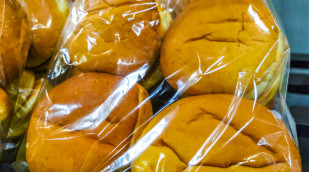 verpackte Brötchen verpackte Brötchen