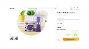 Angebot Cadbury Heiße Schokolade, Tassimo.com, 16.04.2025 Angebot Cadbury Heiße Schokolade, Tassimo.com, 16.04.2025