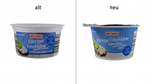 Leichte Körnige Frischkäsezubereitung, Hersteller: Bayernland eG; ‚Hersteller: Bonifaz Kohler GmbH Leichte Körnige Frischkäsezubereitung, Hersteller: Bayernland eG; ‚Hersteller: Bonifaz Kohler GmbH