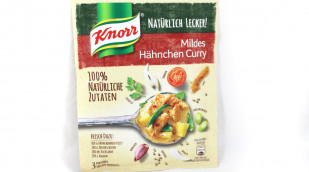 Knorr Würzbasis, Beispiel Mildes Hähnchen Curry 