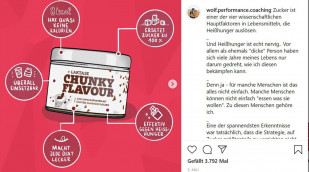 Werbung 1 More Nutrition Chunky Flavour, Instagram, 20.05.2020 