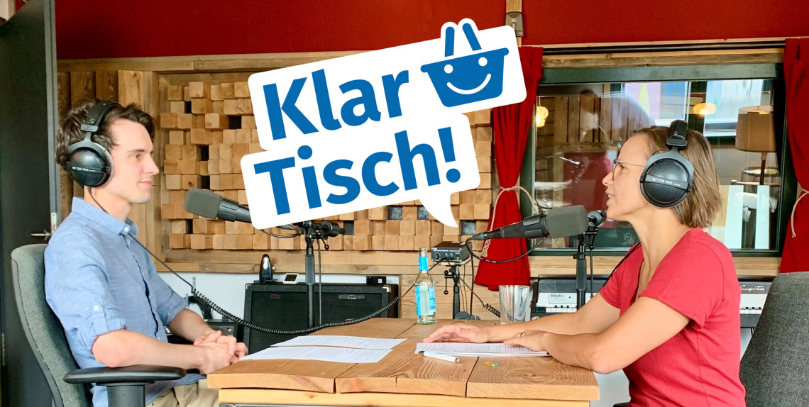 Podcastaufnahme mit Jochen Geilenkirchen und Nicole Schöppler